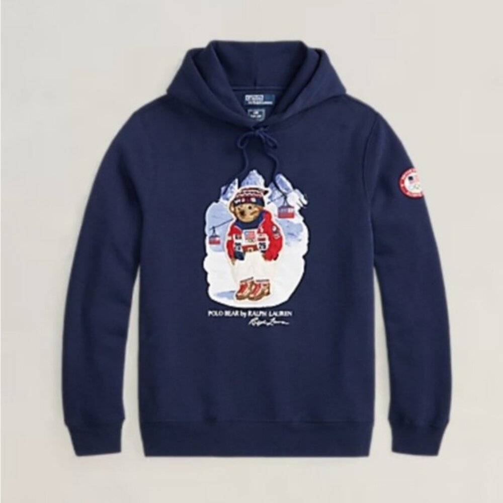 NWT Polo Ralph Lauren Team USA 2026 Bear Hoodie